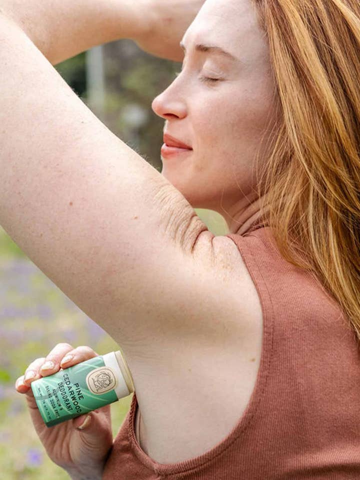 Pine Cedarwood Deodorant / 2.75 oz Biodegradable Stick 🌲 for wholesale by Good Flower Farm