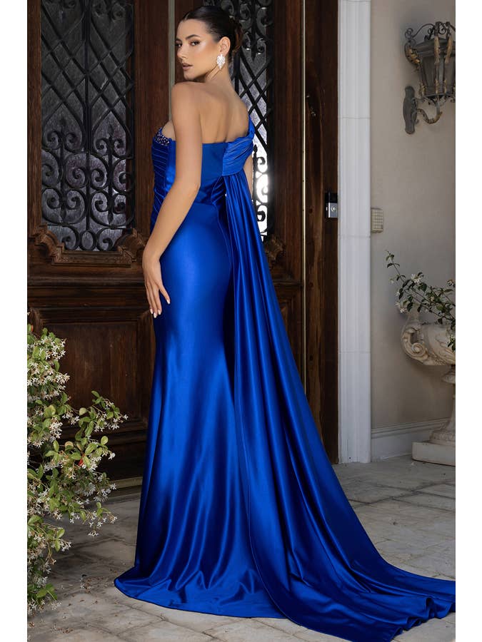 Babyfox Apparel – Großhandel Abendkleid – Damen – Einteiliges Kleid mit 3D-Blumenapplikationen aus Satin im Etui-Stil5