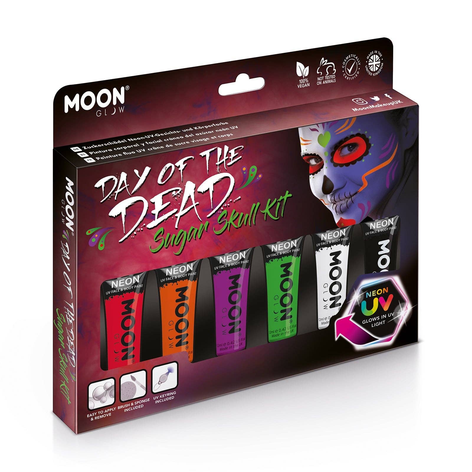 Moon Makeup - Wholesale Face Makeup Palette - Neon UV Glow Blacklight Face & Body Paint Makeup17