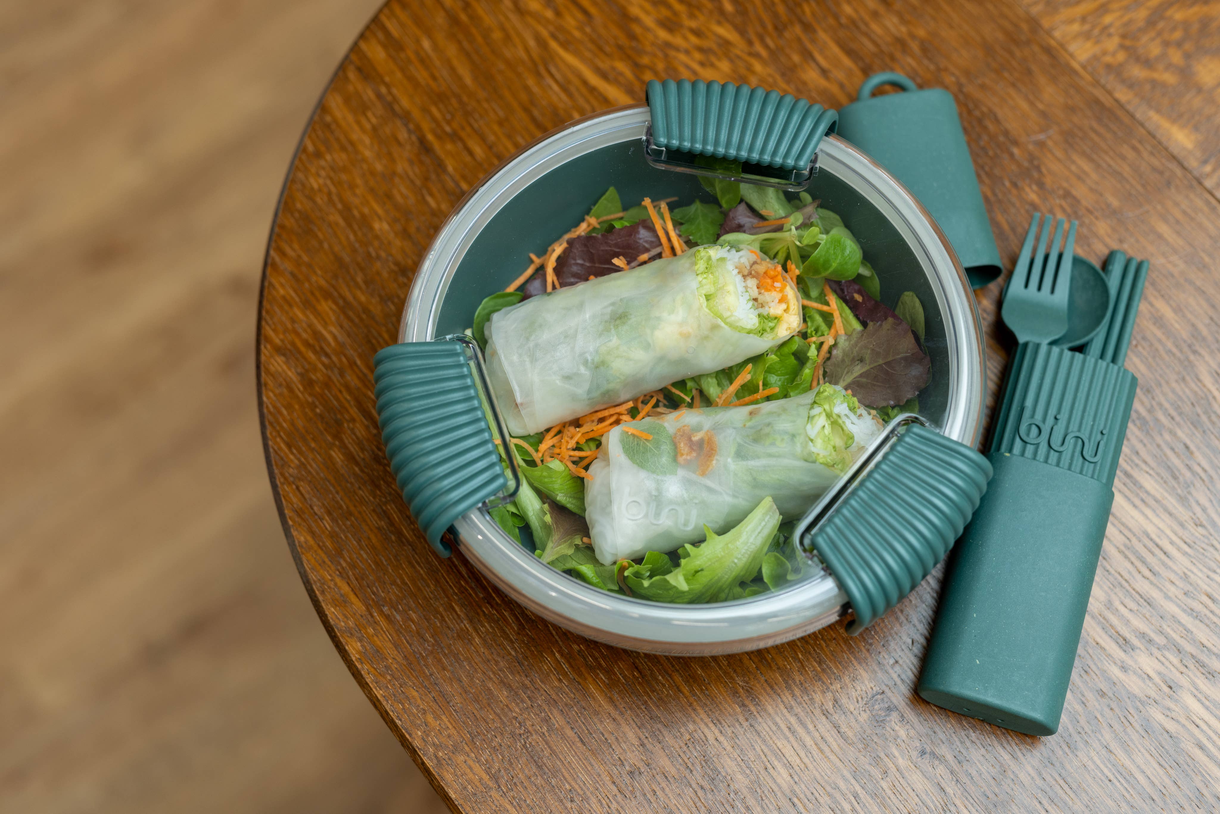 Bini - Wholesale Lunch Bag/Box - Binibox Dark Green - Lunchbox made from biobased material1