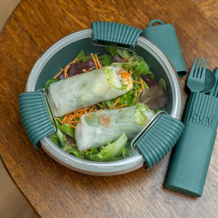 Bini - Wholesale Lunch Bag/Box - Binibox Dark Green - Lunchbox made from biobased material2