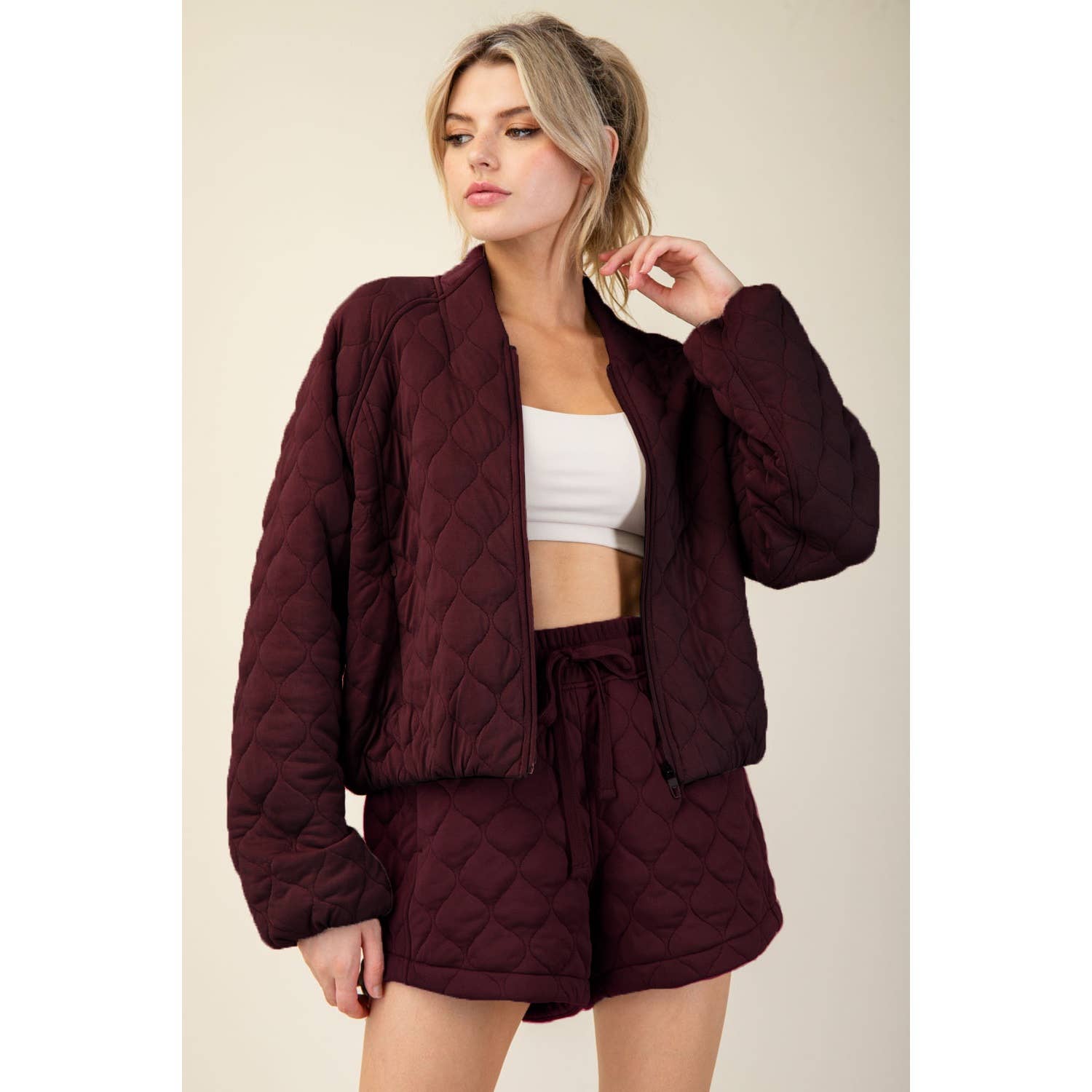 Rae Mode - Vente Veste de sport – femme - BLOUSON BOMBER MATELASSÉ4