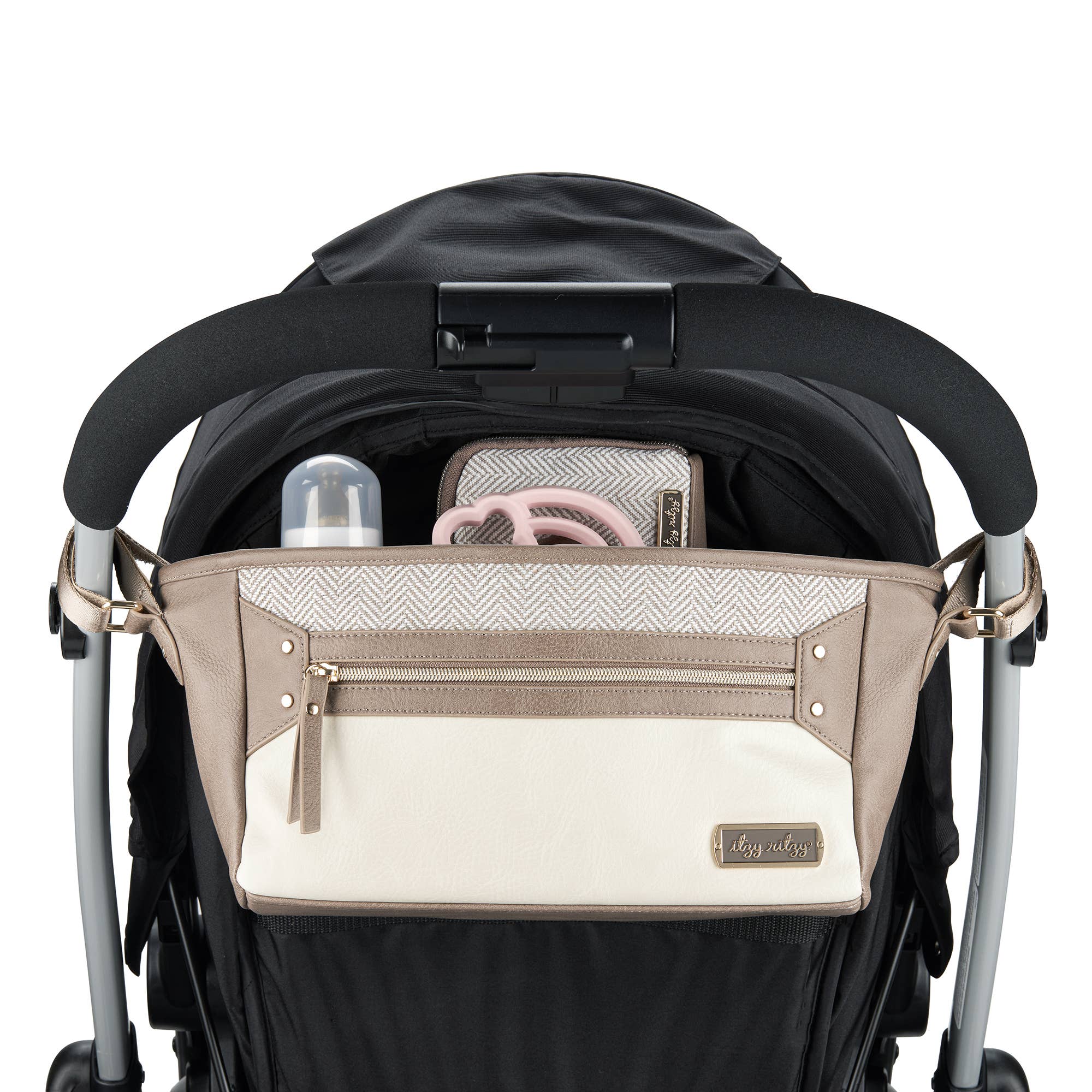 Itzy Ritzy - Wholesale Stroller Cover/Accessory - Baby - Vanilla Latte Travel Stroller + Wagon Caddy5