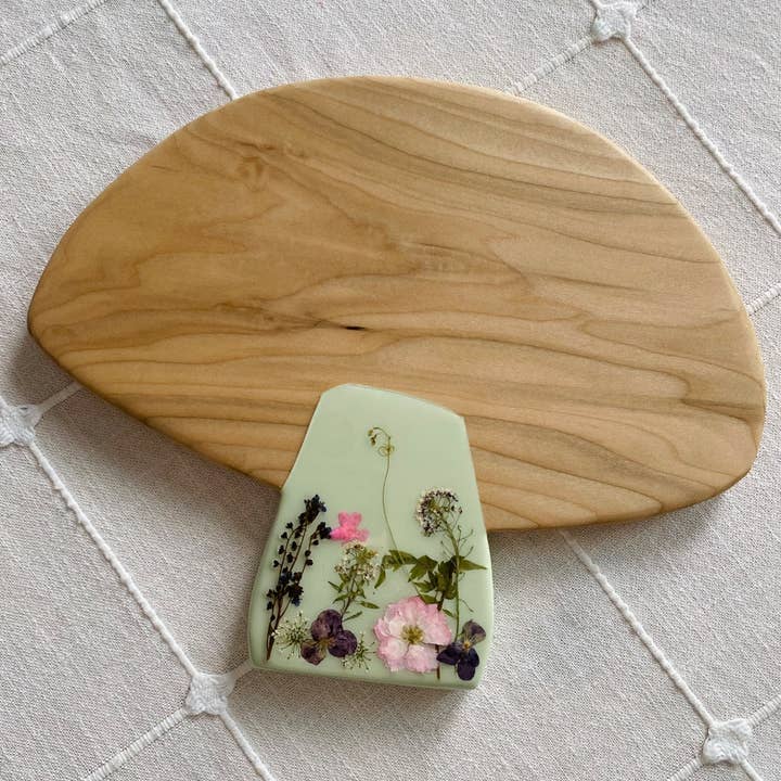 Floral Mushroom Charcuterie/Bread Board, Boho Kitchen for wholesale by Awkwood Things