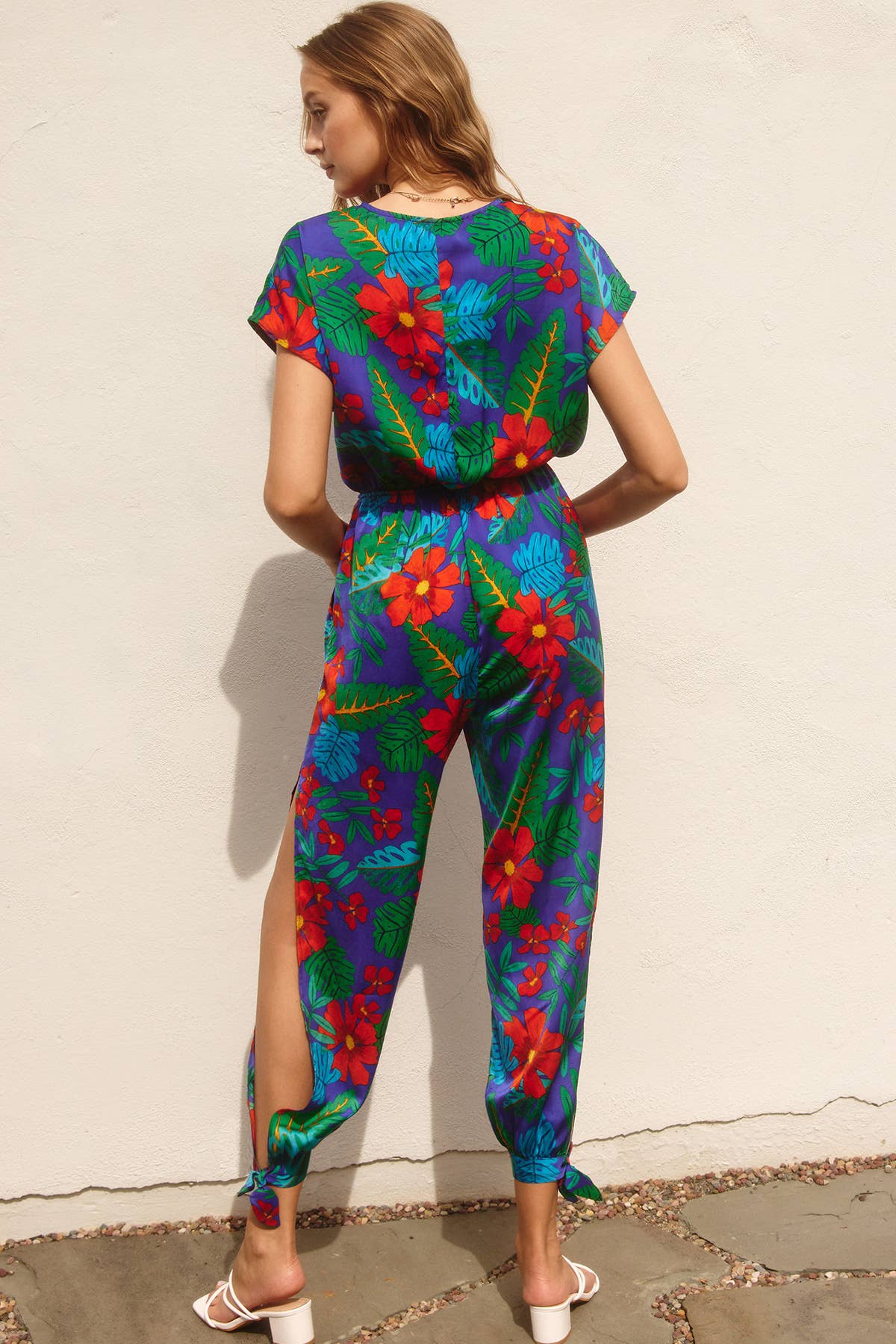 KONGELIG TROPISK Summer Night Dolman ærmet buksedragt med slips (1) for engroshandel på Faire2