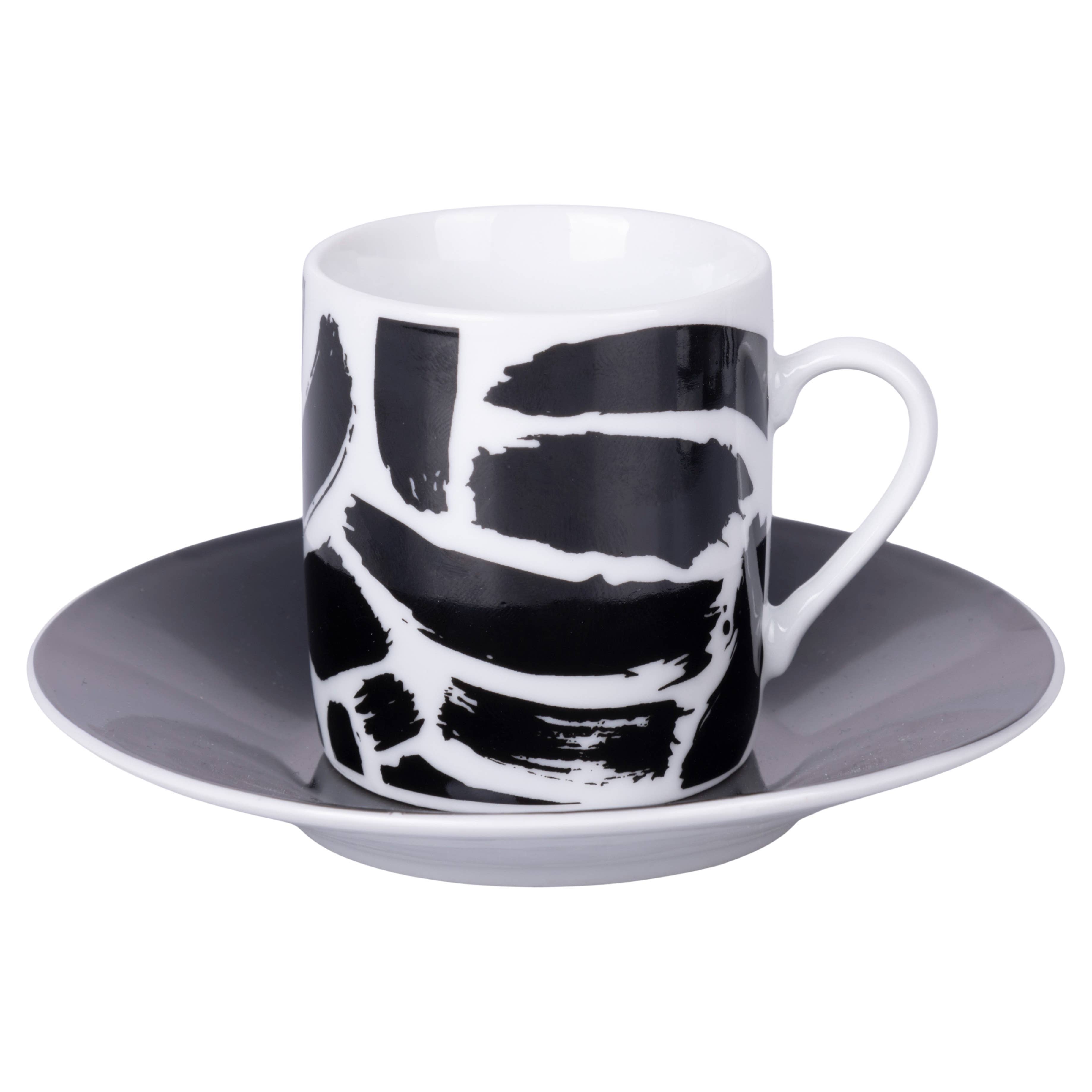 VdE Tivoli 1996 - Wholesale Coffee/Tea Cup - The Black Mood Set 6PCS Cups 90ML/saucer1