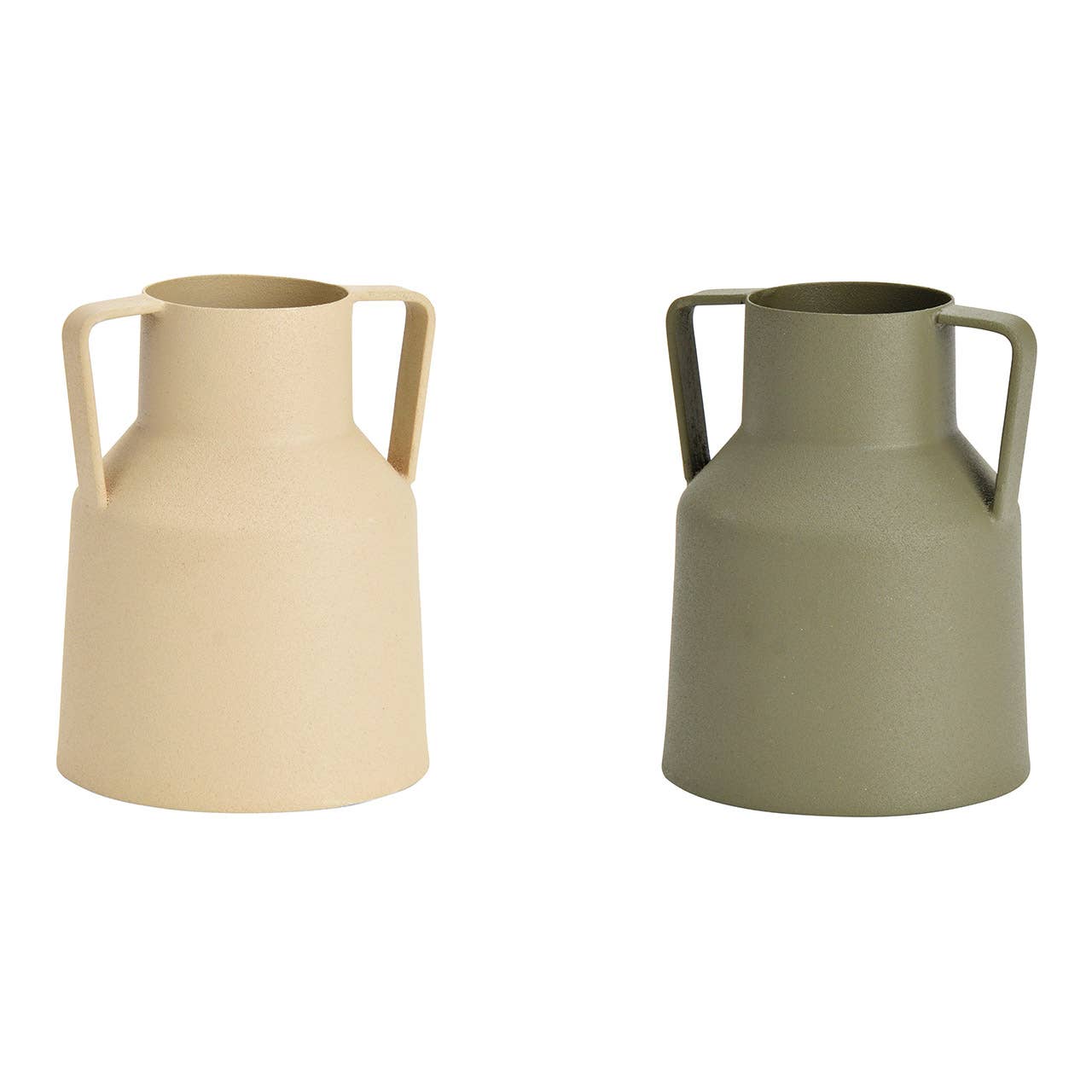 Wurm – Vaso por atacado – Vaso, apenas para flores secas, de metal bege, verde 2 vezes, (L/A/P) 9x11x9cm0