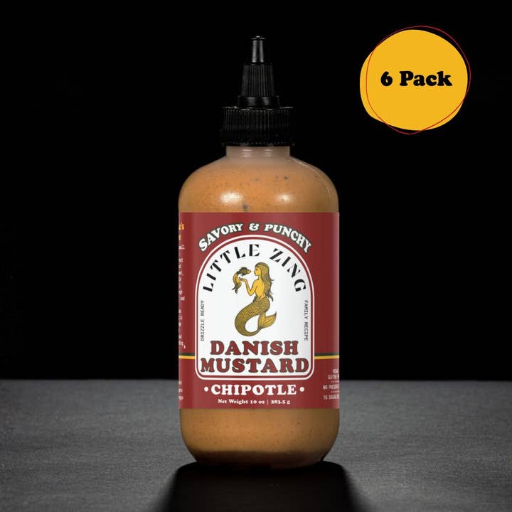 Chipotle Lime - 10 oz - 6 Pack for wholesale by Little Zing Danish Mustard