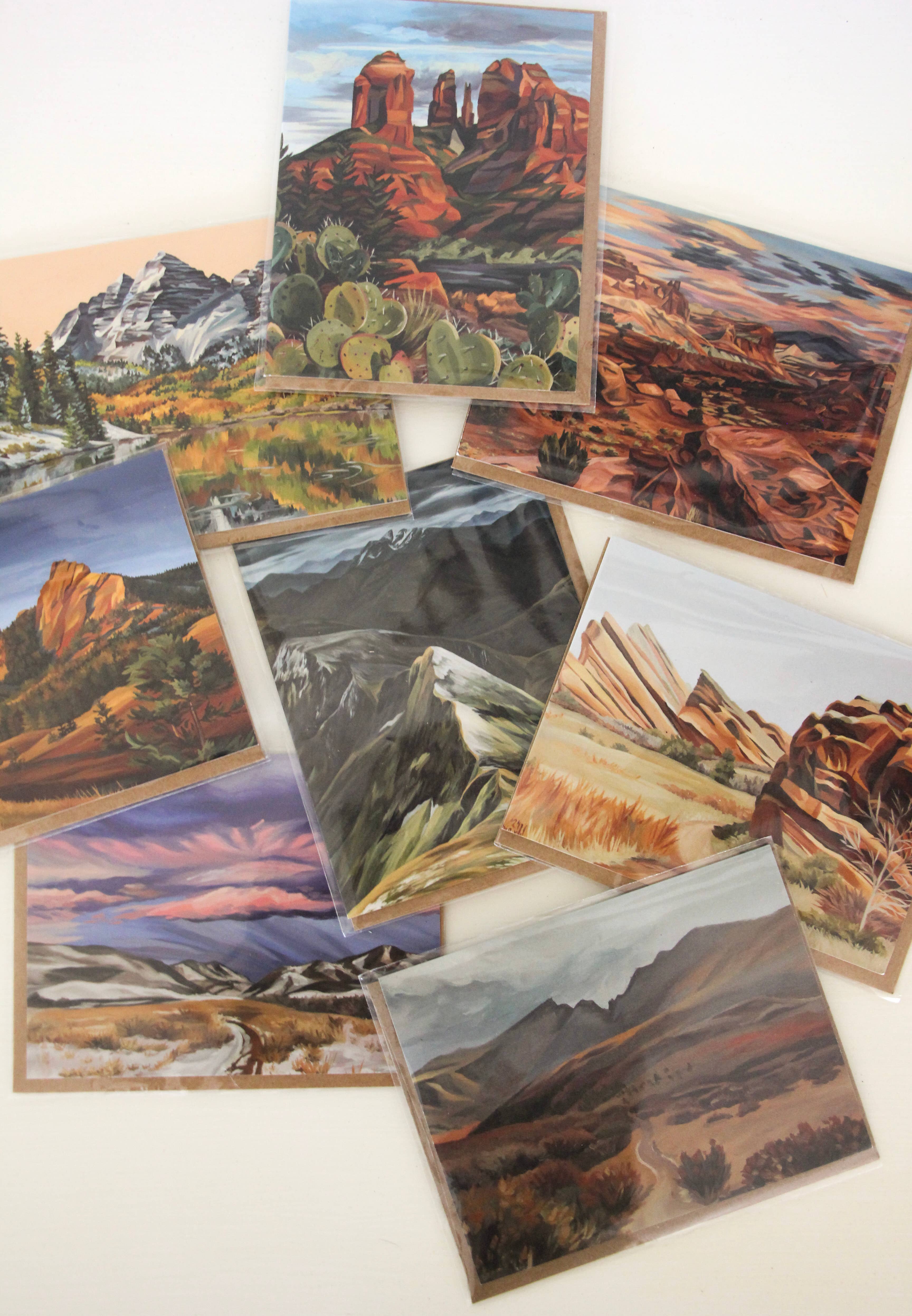 V Dub Art - Wholesale Everyday Greeting Card - Maroon Bells, Colorado Greeting Card2