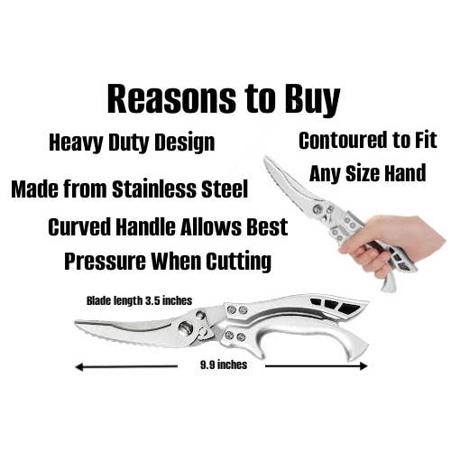 Butcher BBQ Inc - Wholesale Scissors and Shears - Poultry & Kitchen Shears Use for Chicken, Turkey, & Herbs1