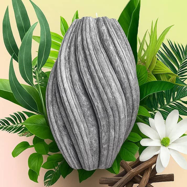 Fusion Candle, Wet Stone, Eucalyptus (Large) for wholesale by VOSK