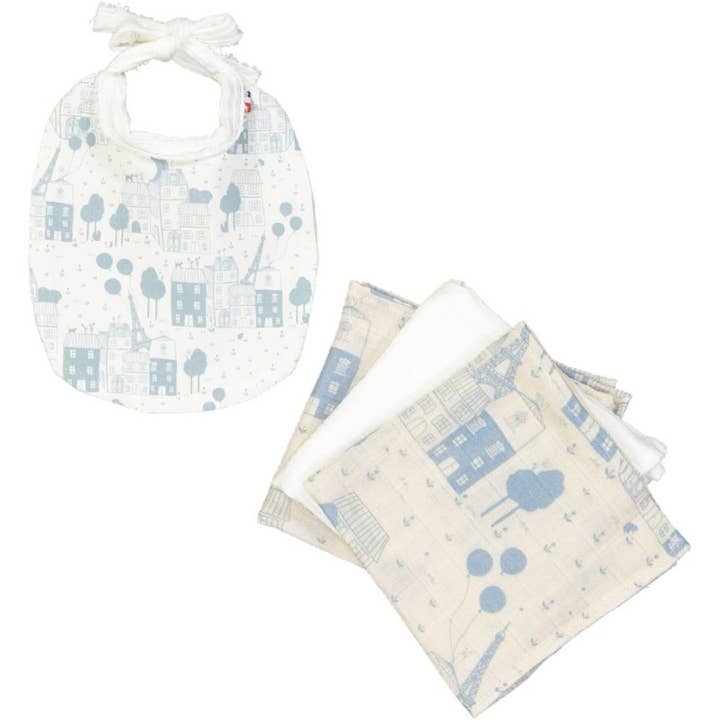 Precious Paris fødsel bib for engroshandel hos CHOUCHOUETTE