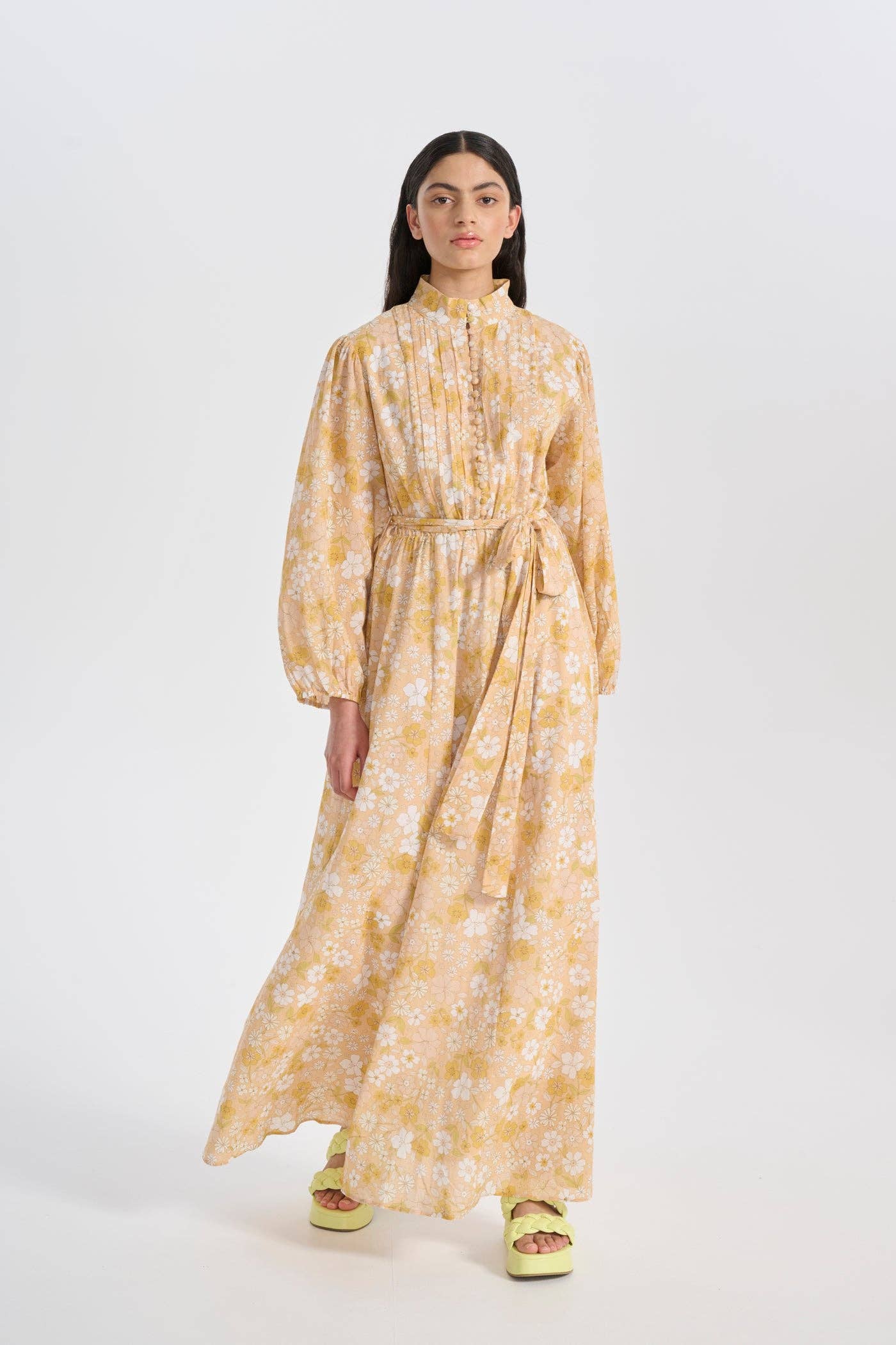 Oli and Kubo - Wholesale Dress – Women's - IZA MAXI SHIRT DRESS - DITSY FLORAL2