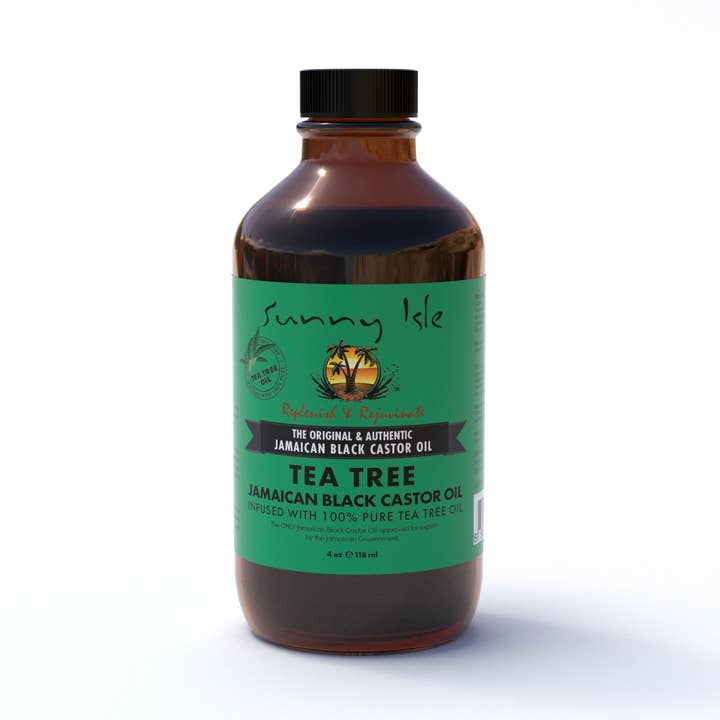 Sunny Isle Jamaican Black Castor Oil with Tea Tree Oil 4 oz for wholesale by Sunny Isle