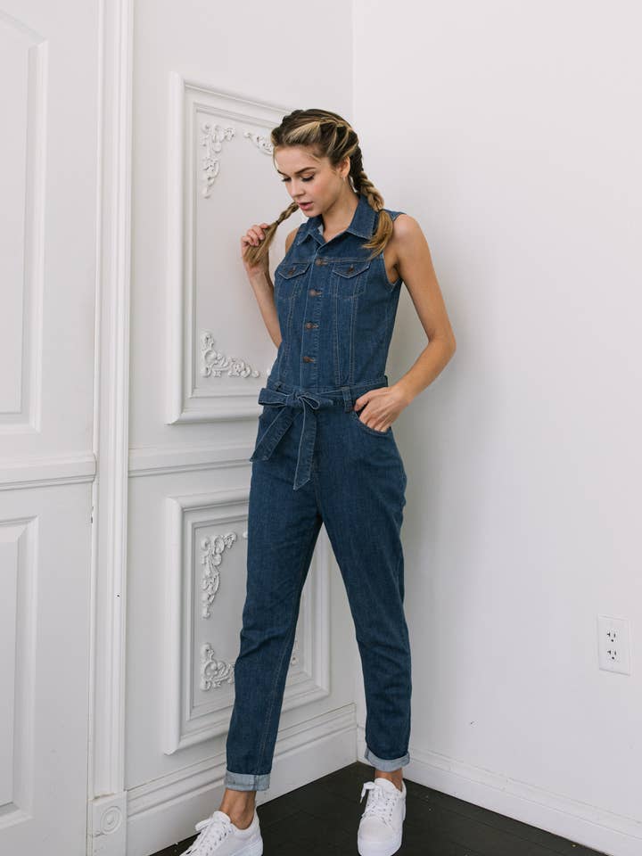 PRE PACK Sleeveless Relaxed Jumpsuit EOP907 for wholesale by ENJEAN