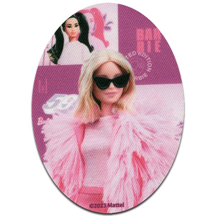 Iron on Patch - Barbie © with feather jacket for wholesale by Catch the Patch