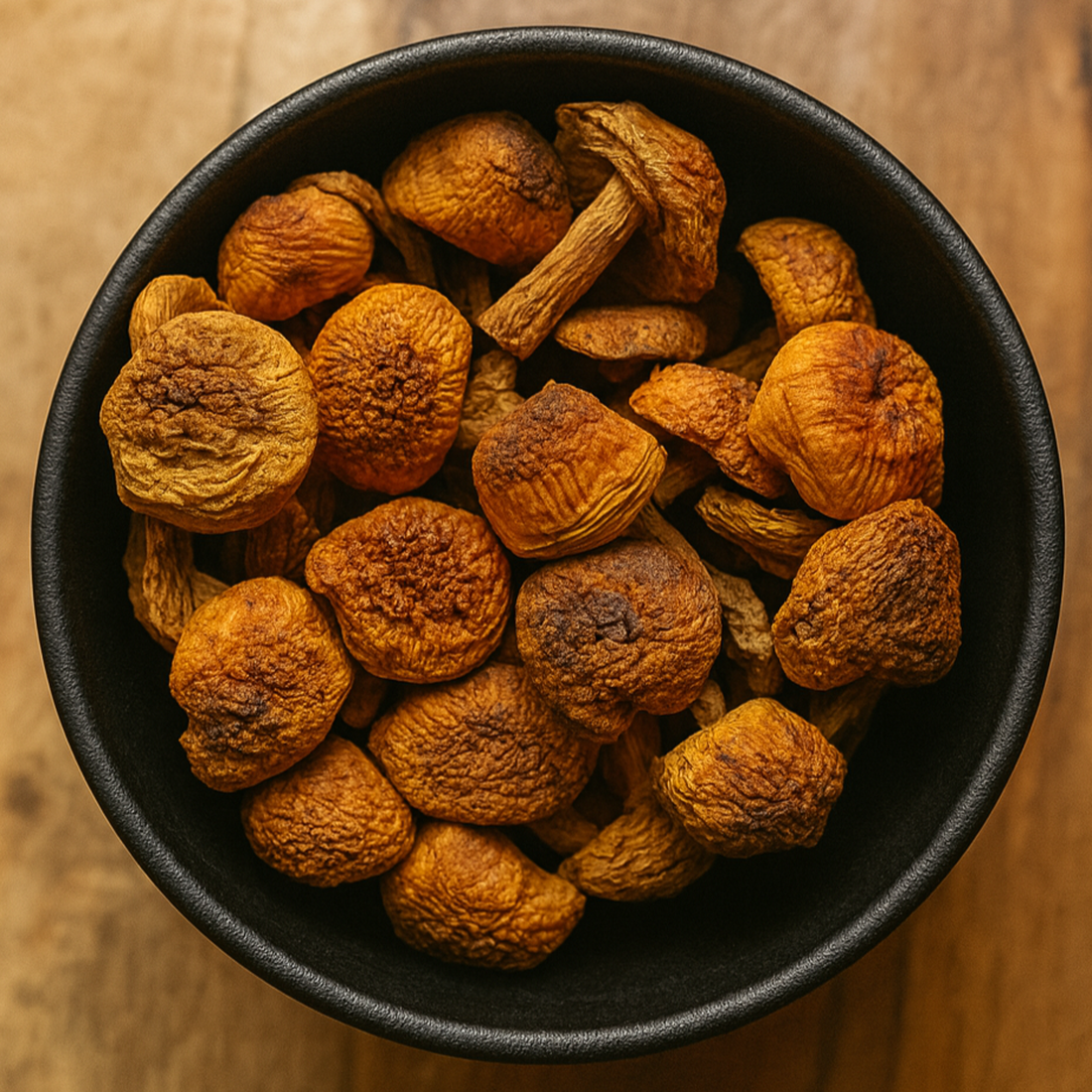 LA Herb – wholesale Torkad/dehydratiserade grönsaker – Mandelmussling hel (Agaricus Subrufescens)0