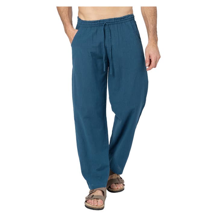 La Mano Boho - Wholesale Pants - Men's - MEN'S SUMMER LONG LINEN PANTS HPL0100K