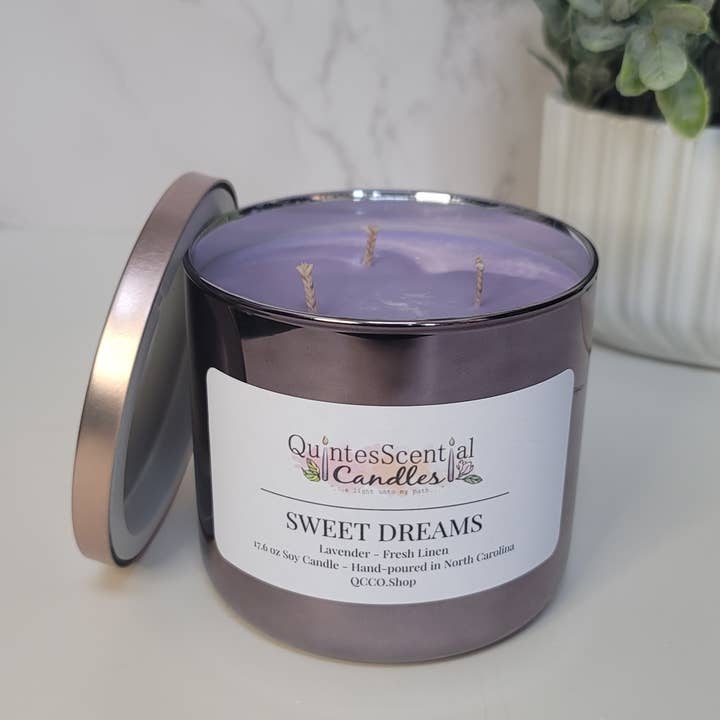 Sweet Dreams Soy Candle for wholesale by QuintesScential Candles