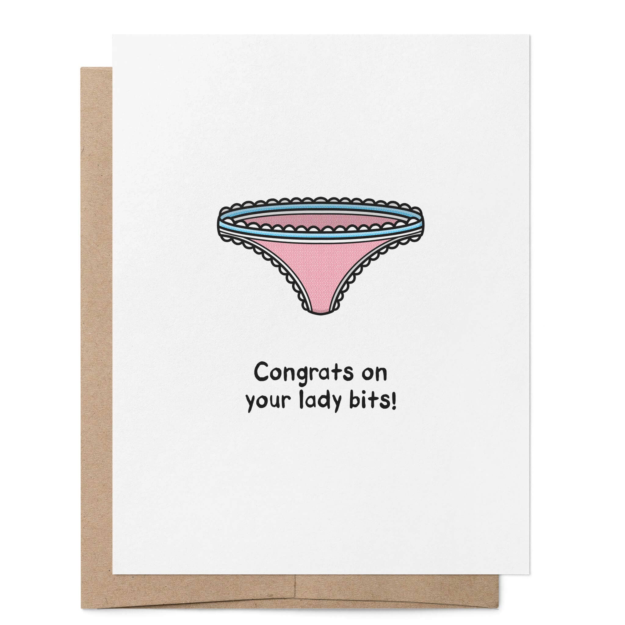 That Queer Card Co - Vendita all'ingrosso Biglietti di auguri generici - Auguri per le tue nuove parti femminili | Biglietto di affermazione per persone transgender0