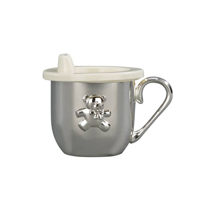Creative Gifts International Inc. - Wholesale Drinking Glass/Cup - Kids & Baby - Silverplated Baby Cup With Cup & Sippy Lid Insert