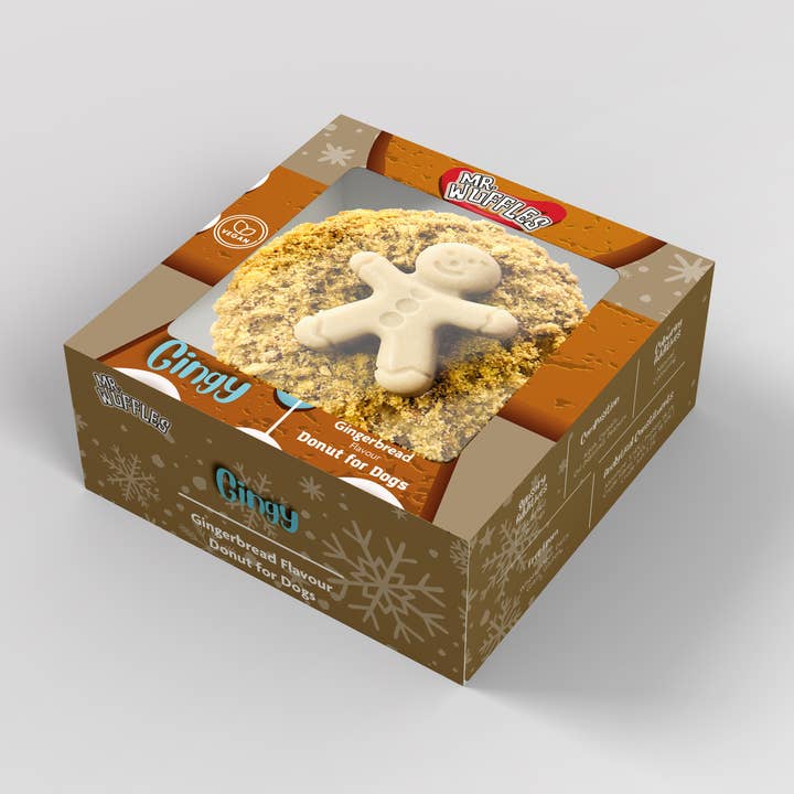 MR WUFFles - Wholesale Hondenkoekjes - Hond - Gingerbread Christmas Donut voor honden | Hondensnoepjes voor Kerstmis1