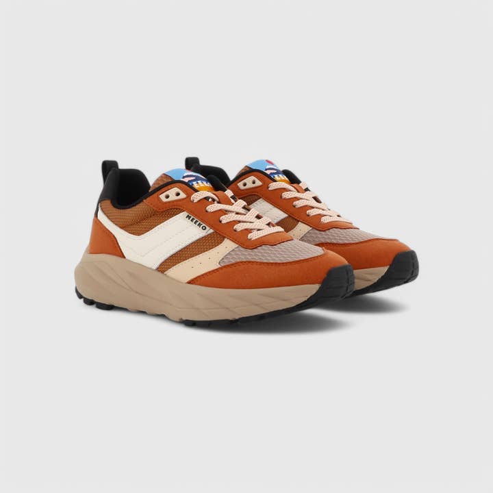 MEEKO - Wholesale Lifestyle Sneakers - Women's - PONGO - CAMEL - TECHNICAL AND SUSTAINABLE BASKETS1