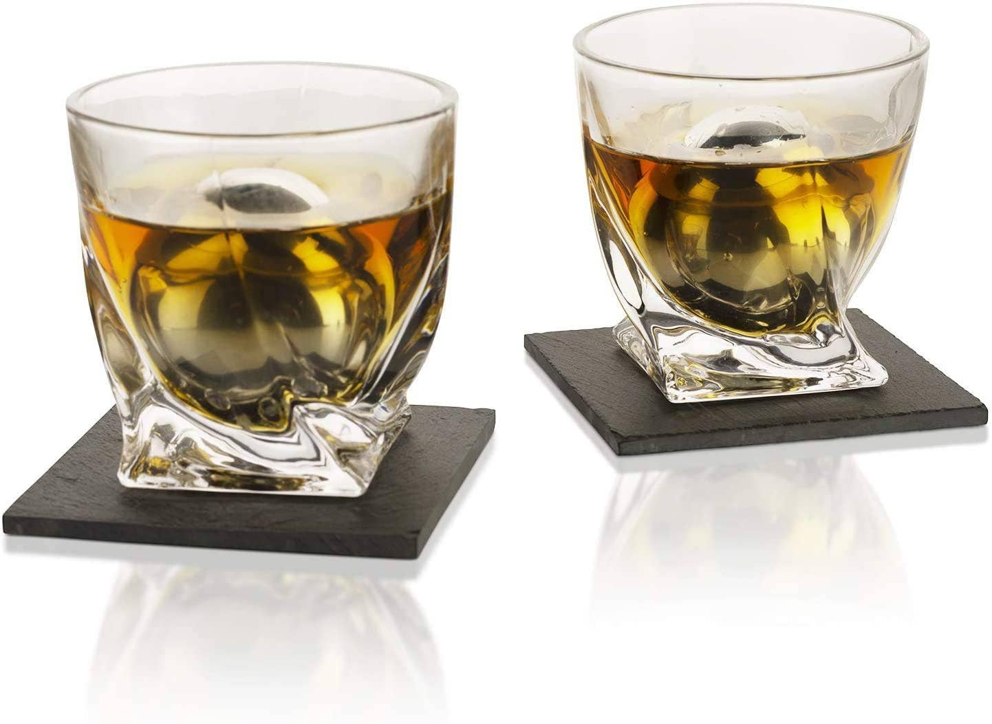 The Wine Savant /  Khen Glassware - Vendita all'ingrosso Decanter - Set Regalo Whiskey con Decanter, 2 Bicchieri e 2 Sottobicchieri4