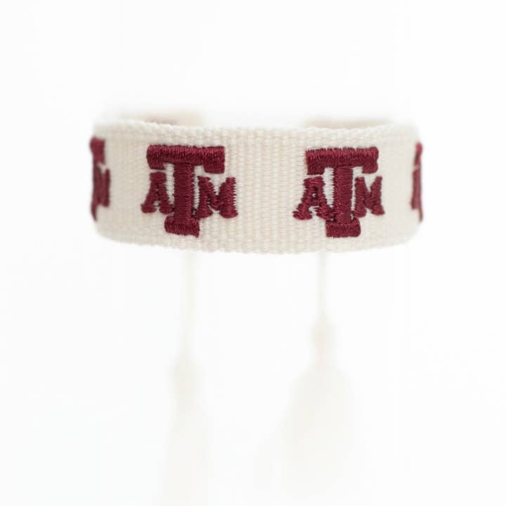 Sweet Caroline Collective - Wholesale Woven/Braided Bracelet - Texas A&M Logo Bracelet0