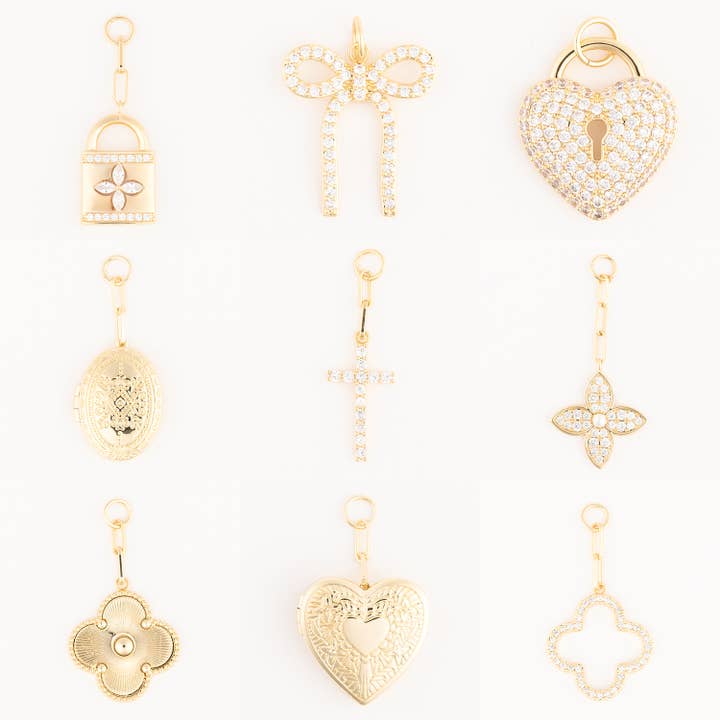 Gold Bag Charms Prepack for wholesale by Michelle McDowell