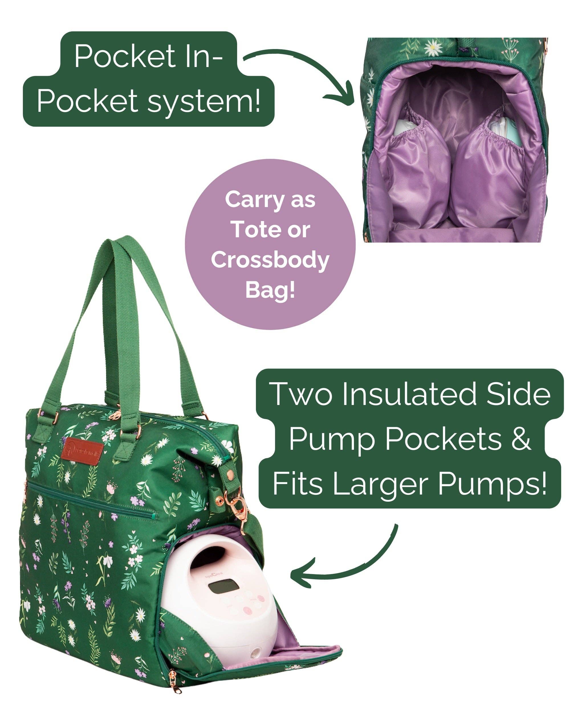 Sarah Wells Bags - Wholesale Tote Bag - Women's - Sarah Wells Lizzy Breast Pump Tote with Insulated Pocket14