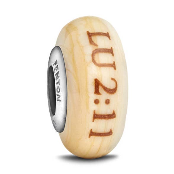 "For Unto You" Inspirational Glass Bead for wholesale by Fenton Glass Jewelry