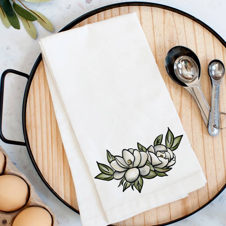 Magnolia, Plain Kitchen Towel for wholesale by Pelican Provision Co.
