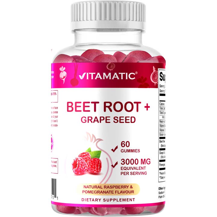 Vitamatic - Wholesale Oral Supplement/Vitamin - Vitamatic | Beet Root 3000mg Per Serving | 60 Gummies