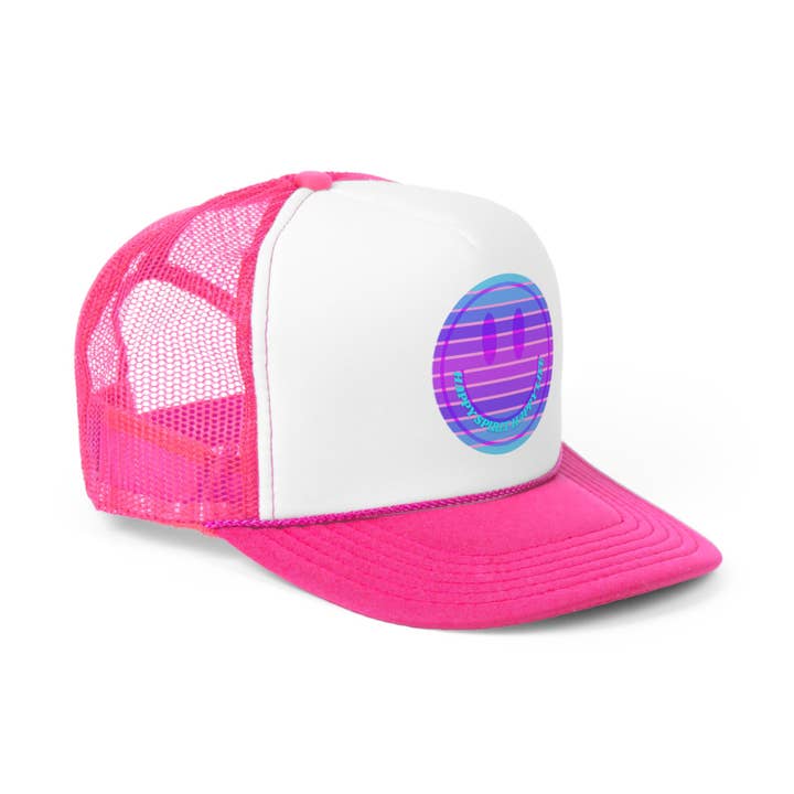 Happy Life Stuff – boné - Mulher por atacado – Chapéu Happy Spirit Happy Life, chapéu para o sol estético, chapéu tumblr sorriso, chapéu Trucker Vsco Menina, Chapéu de Camionista Rosa, Chapéu de Beisebol9