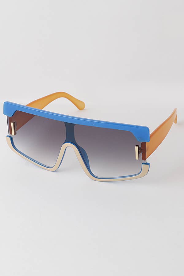 MULTICOLOR Gafas de sol Half N con montura única de venta al por mayor en Faire0