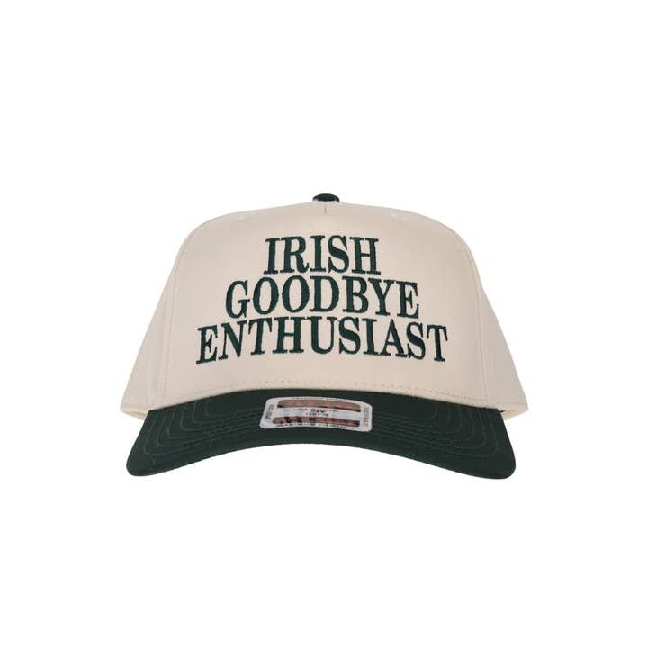 Irish Goodbye Canvas Trucker Hat for wholesale by Stitch Your Style