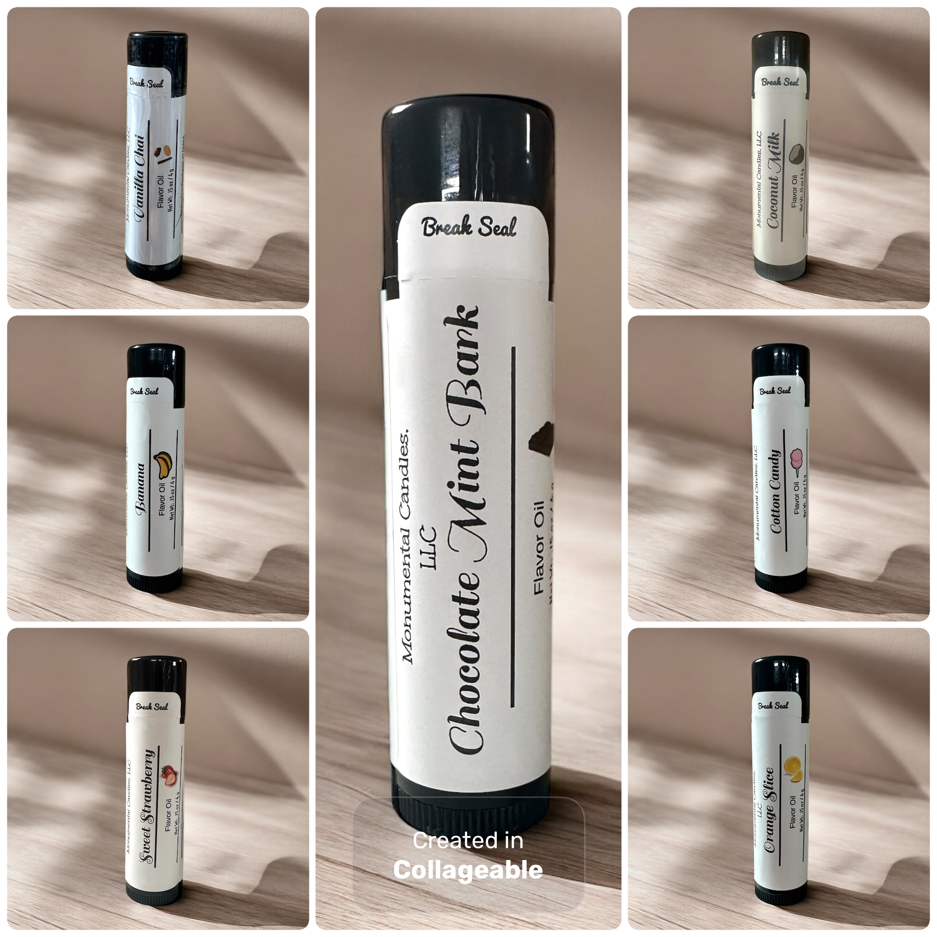 Monumental Candles LLC - Wholesale Lip Balm - Chocolate Mint Bark Lip Balm1