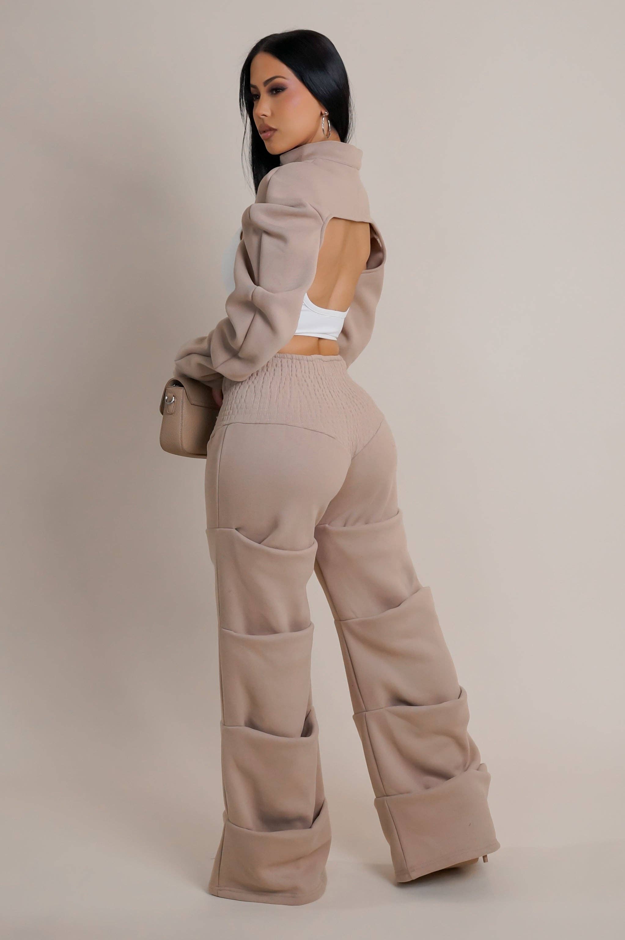 5besties inc - Vente Ensemble de vêtements d'intérieur – femme - ENSEMBLE DE SURVÊTEMENT EN MOLLETON BROSSÉ3