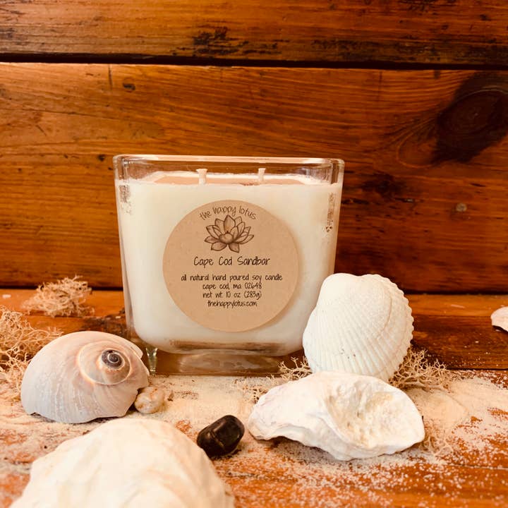 The Happy Lotus - Wholesale Jar/Filled Candle - Cape Cod Sandbar Candles