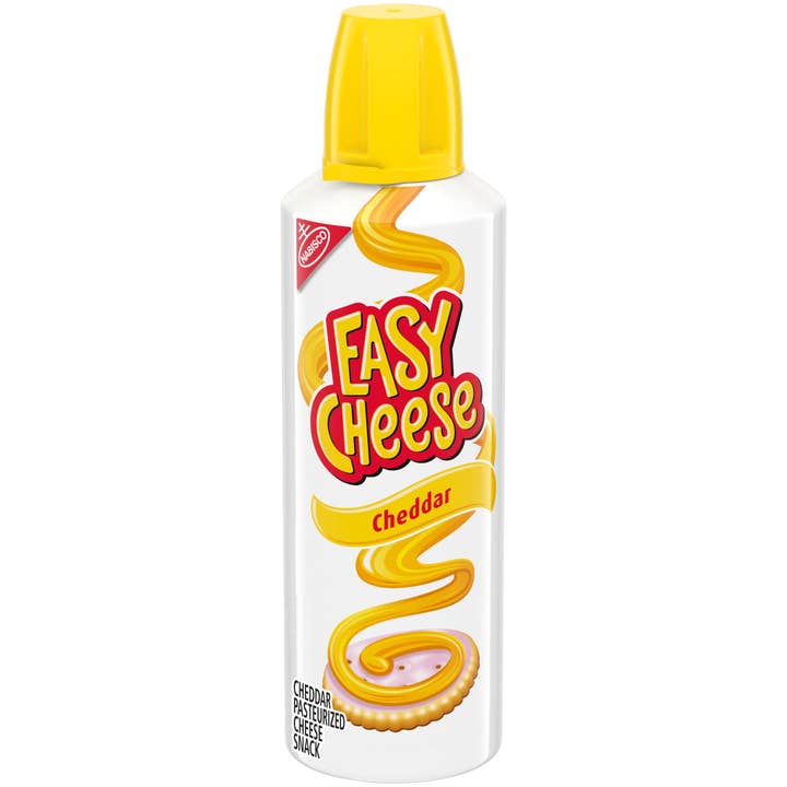 EASY CHEESE Snack au fromage cheddar, 8 oz pour la vente par EVA Group
