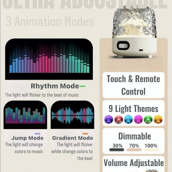 INSPECIAL HOME - Wholesale Night Light - Sunset Projector Lamp W/ Speaker Ripple Aurora Ambient Light7