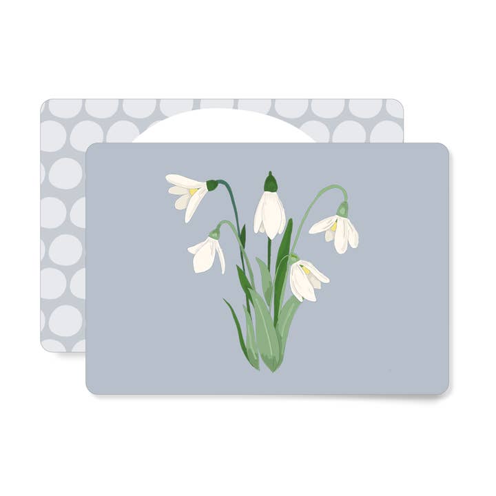 Snowdrop | Mini card for wholesale by MIAO Papeterie