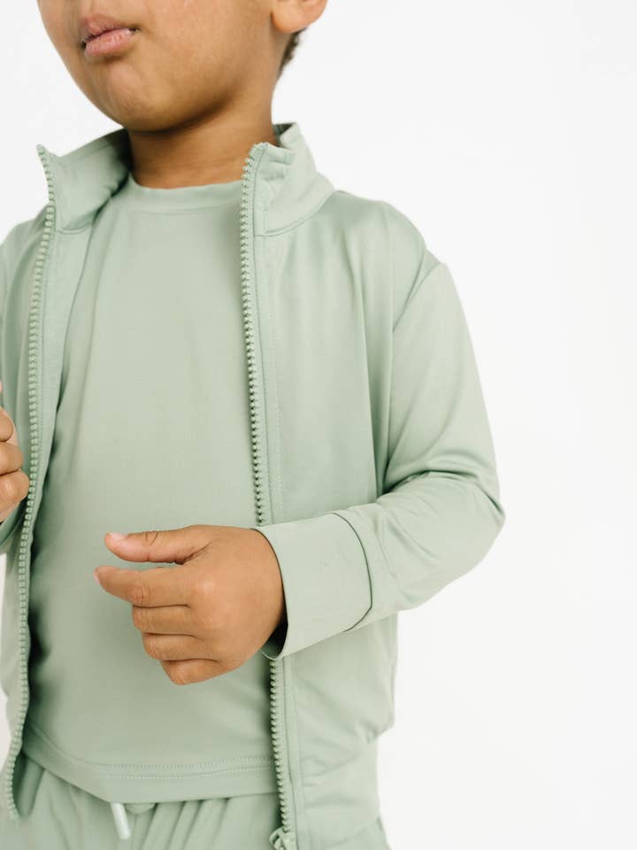 Olive Athletic Jacket for wholesale by Little One Shop