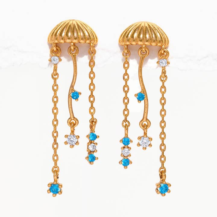 Jellyfish Dangle Earrings for wholesale by Girls Crew