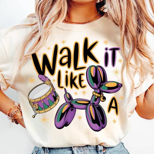 Walk it Like a Dog T-Shirt, Mardi Gras Unisex Sweatshirt  for wholesale by NVC Ecommerce LLC