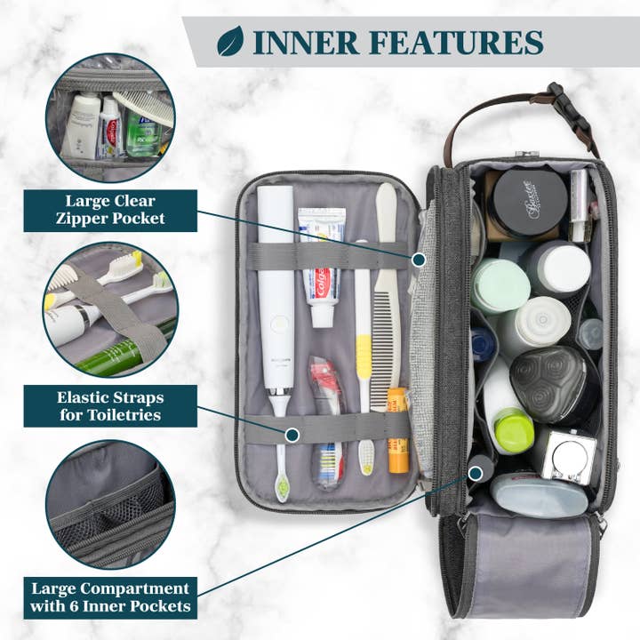 Pavilia - Wholesale Toiletry bag – Unisex - Canvas Dopp Kit Toiletry Bag35