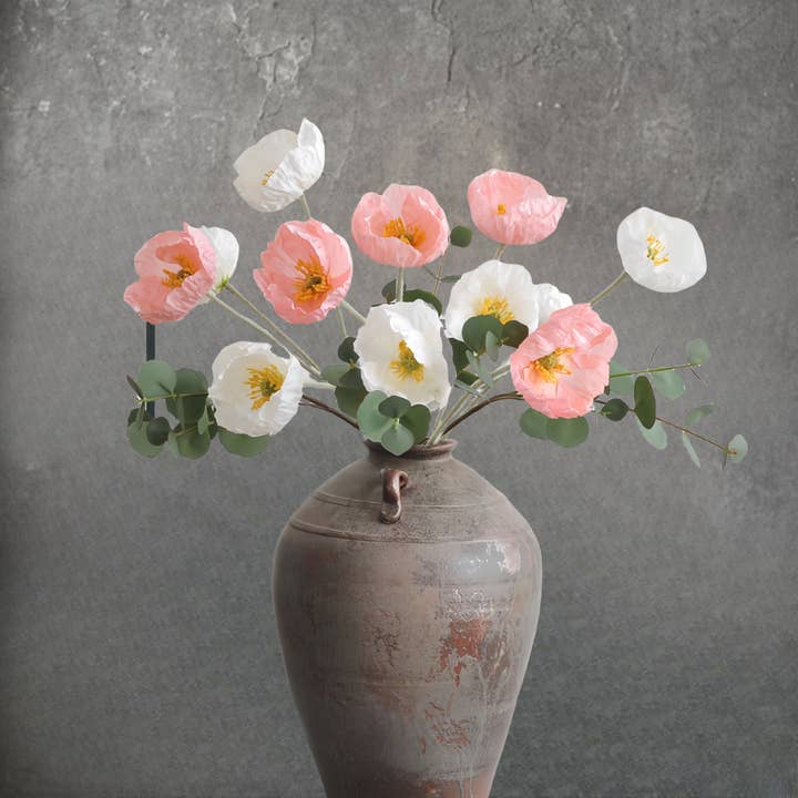 ACNITE Artist Boutique - Wholesale Artificial Flowers - Silk poppy flowers Large poppy flower faux flowers wedding