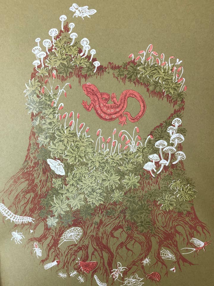 Stump 11x17in Screenprint for wholesale by Solstice Handmade