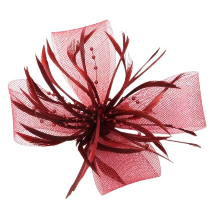 Topkids Accessories - Venta al por mayor Tocado - Mujer - Pinzas para el pelo con forma de flor, gorro de boda, pinza para el pelo, gorro Royal Ascot, con clip o diadema, diadema para niñas, mujeres20